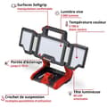 Miniatyrbild 2 av 4: Einhell Professional Trådlös byggarbetslampa TP-CL 18/3000 Li-Solo Power X-Change (18V) Levereras utan batteri eller laddare
