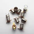 Miniatyrbild 4 av 4: Meetus 10 set AC E10 24V varmvita LED-lampor SMD-lampor 0,5W 60LM skruvlampor + E10 bas (24V, kallvit)