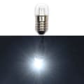 Miniatyrbild 2 av 4: Meetus 10 set AC E10 24V varmvita LED-lampor SMD-lampor 0,5W 60LM skruvlampor + E10 bas (24V, kallvit)