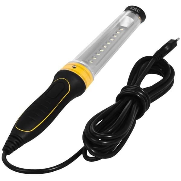 Arbetslampa LED - KEL - 6W - 250lm - 6400K - IP20 - Svart/Gul