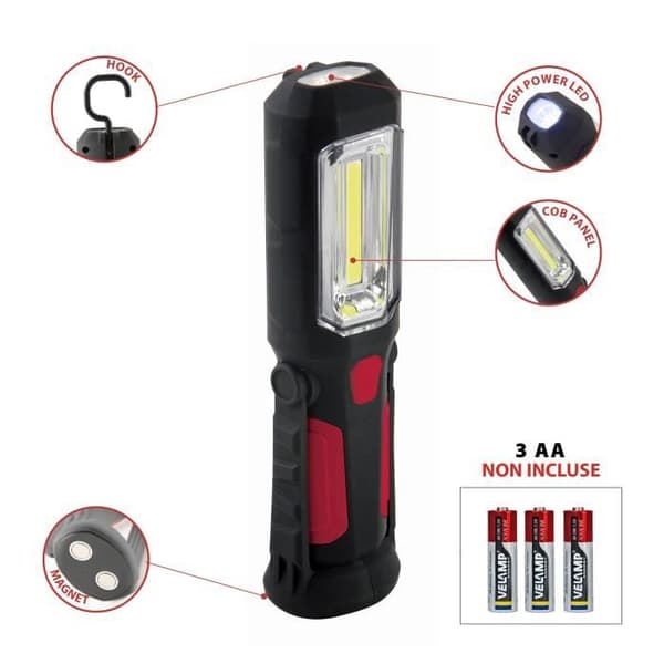 Velamp - 220 lumen bärbar LED-lampa