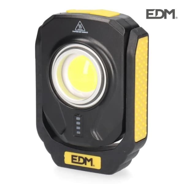 Ficklampa - GREENICE - 10W - 900Lm - Uppladdningsbar USB - Magnetisk bas