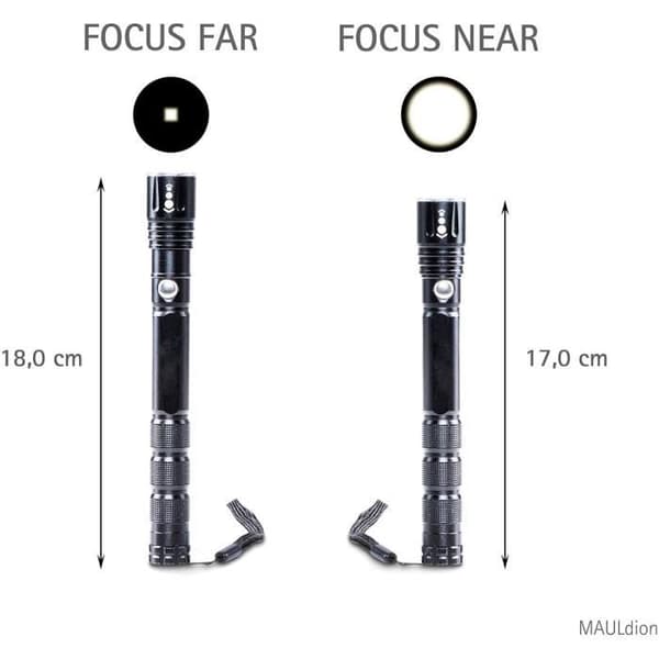 Lampe de poche MAULdion, 1 Watt Svart