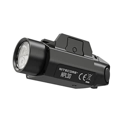 Lampa för vapen - Nitecore - NPL 30 - Svart - Picatinny-skena 21mm - Räckvidd 100m