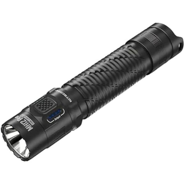 Ficklampa - NITECORE - MH12 Pro - Uppladdningsbar - 400 m räckvidd - 5 ljuslägen Svart