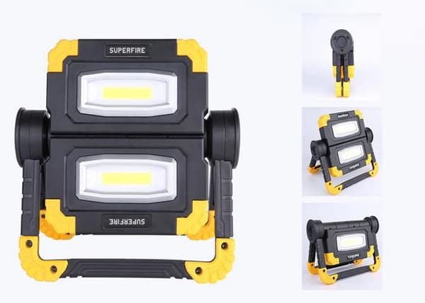 Ficklampa - Superfire - G7 - 5000 mAh - 1600 lm - Uppladdningsbar USB