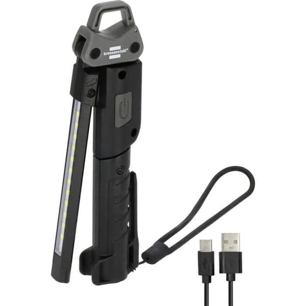 Brennenstuhl HL 400 AC LED arbetslampa på batteri 3 W 400 lm 1173730002 Svart, Grå