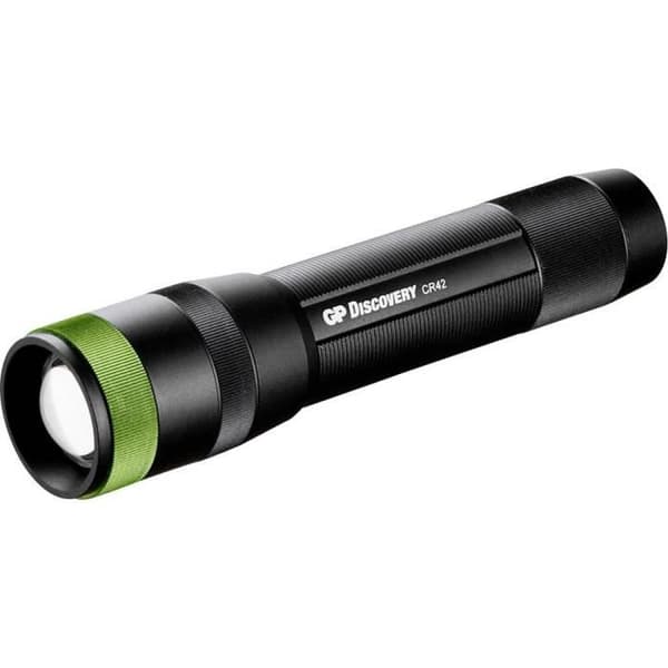 Ficklampa - GP - CR42 - USB uppladdningsbar - 1000 lumen - 40 timmar Svart, Grön