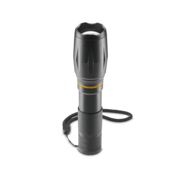 LED ficklampa >, batterier, zoom, COB, aluminium, 3 lägen