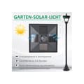 Miniatyrbild 6 av 6: Outsunny solarlampa trädgårdslampa med LED 10 lumen svart 15 x 15 x 120 cm
