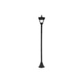 Miniatyrbild 1 av 6: Outsunny solarlampa trädgårdslampa med LED 10 lumen svart 15 x 15 x 120 cm