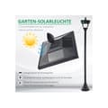Miniatyrbild 4 av 6: Solar trädgårdslampa Outsunny med LED 40 lumen svart 18 x 18 x 160 cm