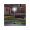 Miniatyrbild 2 av 6: Solar trädgårdslampa Outsunny med LED 40 lumen svart 18 x 18 x 160 cm
