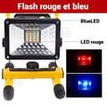 Miniatyrbild 3 av 4: INN Bärbar lampa 30W röd ljus blå ljus 360 graders rotation 3 dimmnivåer utomhusbelysning LED uppladdningsbar