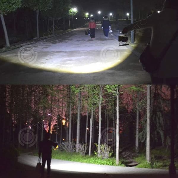 INN Bärbar lampa 30W röd ljus blå ljus 360 graders rotation 3 dimmnivåer utomhusbelysning LED uppladdningsbar