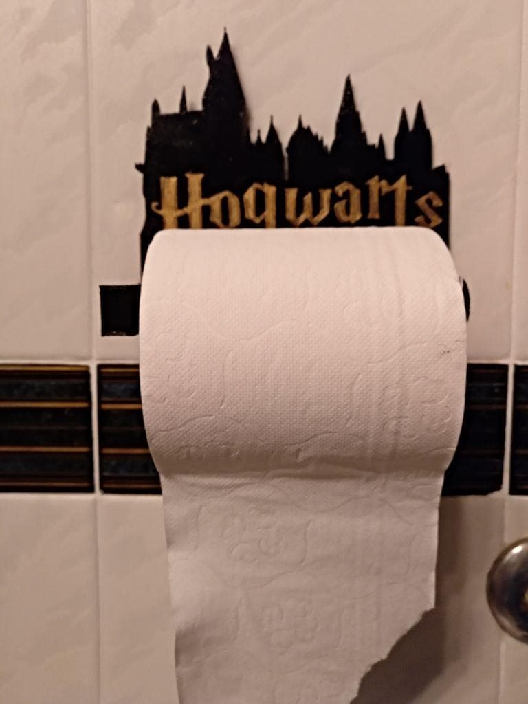 Harry Potter, hogwarts toiletrulleholder GUL