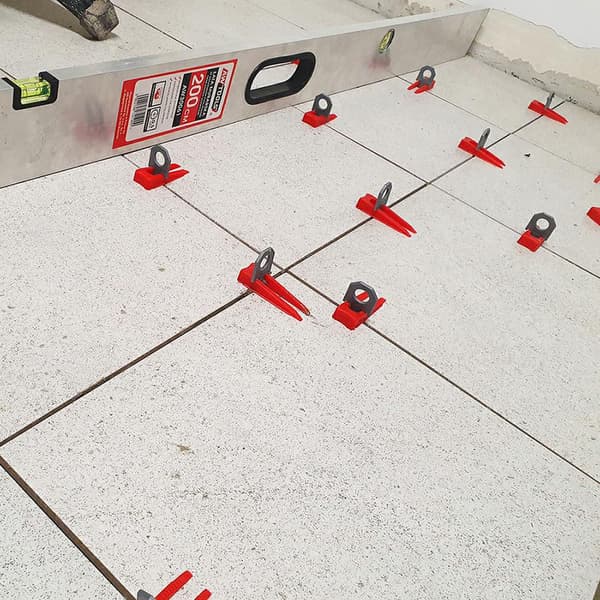 AWTOOLS LEVEL UP FLISENIVERINGSSYSTEM 1,0mm - 6-17mm - CLIP 100 stk. + KILE 100 stk.