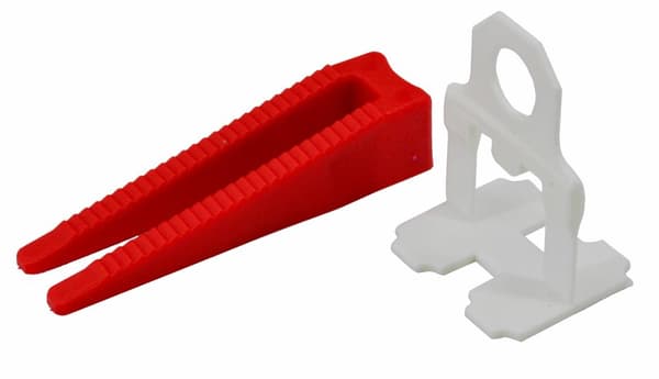 AWTOOLS LEVEL UP FLISENIVERINGSSYSTEM 1,0mm - 6-17mm - CLIP 100 stk. + KILE 100 stk.