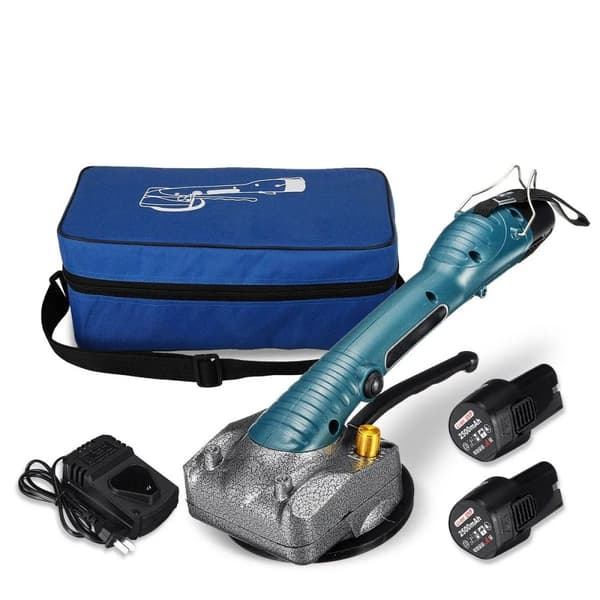 Flisevibrerende maskine, 600W effekt, 2 stk. batterier, 2 batteri