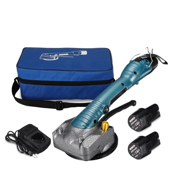 Flisevibrerende maskine, 600W effekt, 2 stk. batterier, 2 batteri