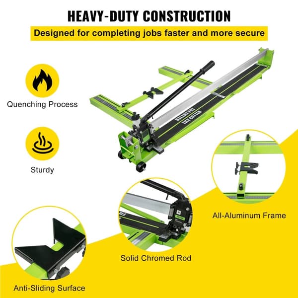 47-tums/1200 mm manuell kakelskärmaskin med laserpositionering, hög precision, snabb skärhastighet, enkel och säker att använda