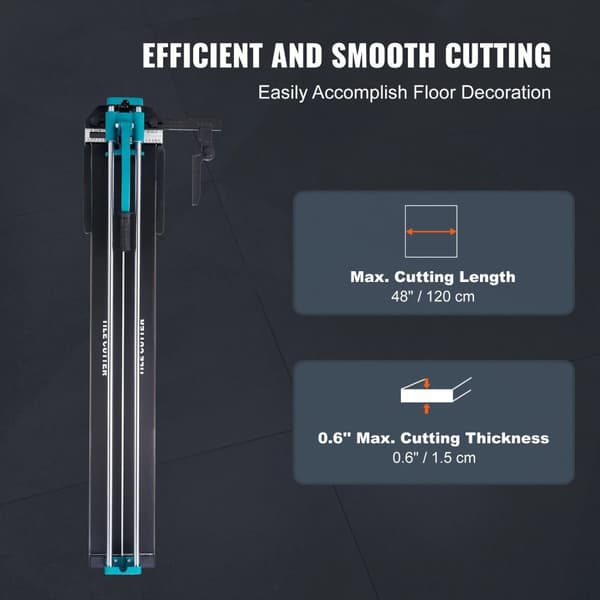 48"/1200mm manuell kakelskärmaskin med laserpositionering, utmärkt stabilitet, hållbar struktur, lätt att använda