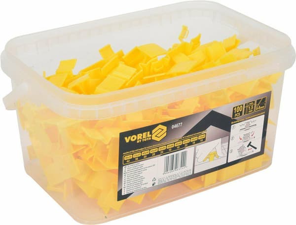 VOREL NIVELLERINGSKLIPPES 6-9mm 100 stk.