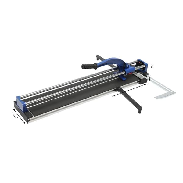 Manuel Fliseklipper, Wolframlegeringshjul, Maksimal Skærebredde 80 cm,Blå
