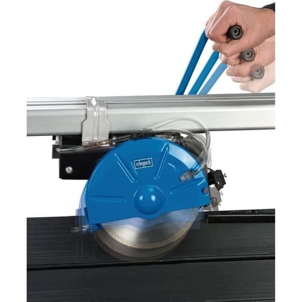 Vattenskärmaskin 1200W med 230mm skiva, lutbar klipp huvud och laser - SCHEPPACH - FS4700
