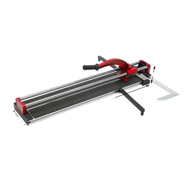 Professionel Flise Skærer, Wolframlegering Hjul, 80 cm Maksimal Skærebredde,Rød