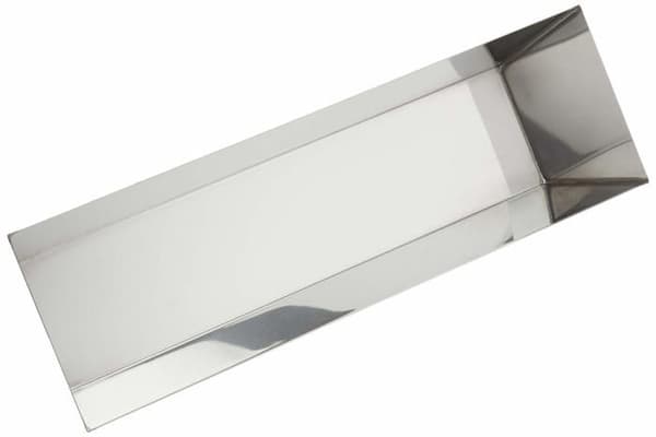 Grundläggande - MPX12-AZ - Amazon rektangulär beläggningsbricka i rostfritt stål, 30,48 cm, Silver