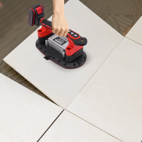 Håndholdt keramisk fliselægningsmaskine, 21V kraftig vibration, understøtter op til 176,4 lbs, 6-hastigheds betjening