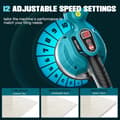 Miniatyrbillede 4 af 4: Seesii Flise Vibration Nivelleringsmaskine, 160mm Sugekop, 12-Trins Justerbar,med 2X2.0Ah batteri