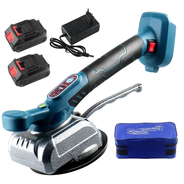 Plattläggningsmaskin, 13 cm sugkopp, 50 kg adsorptionskraft, 5-hastighetsjusterbar,2 batteri