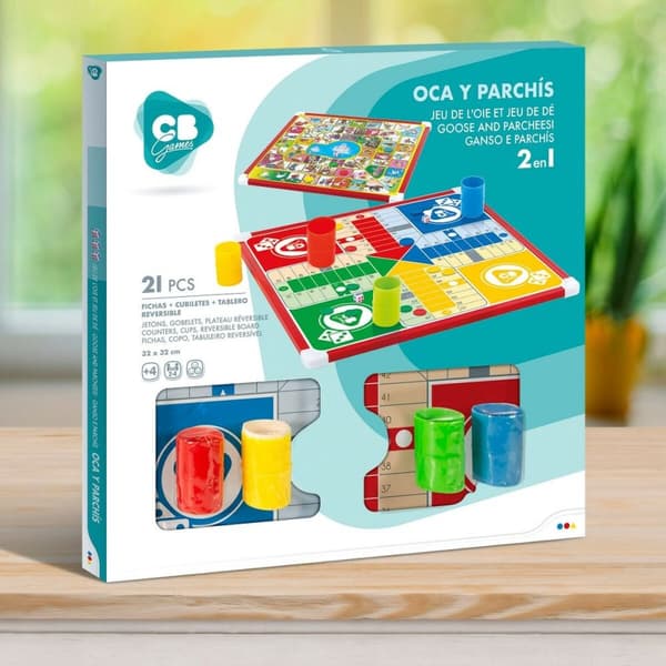 Parchís ja Oca-lauta Colorbaby 32 x 32 x 1 cm (25 Kappaletta) (6 osaa)