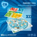 Pikkukuva 3 / 7: Parchís ja Oca-lauta CB Games 25 x 1 x 25 cm (25 Kappaletta) (6 osaa)