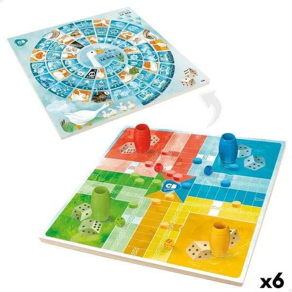 Bræt og Gås Colorbaby 25 x 1 x 25 cm (25 Dele) (6 enheder)