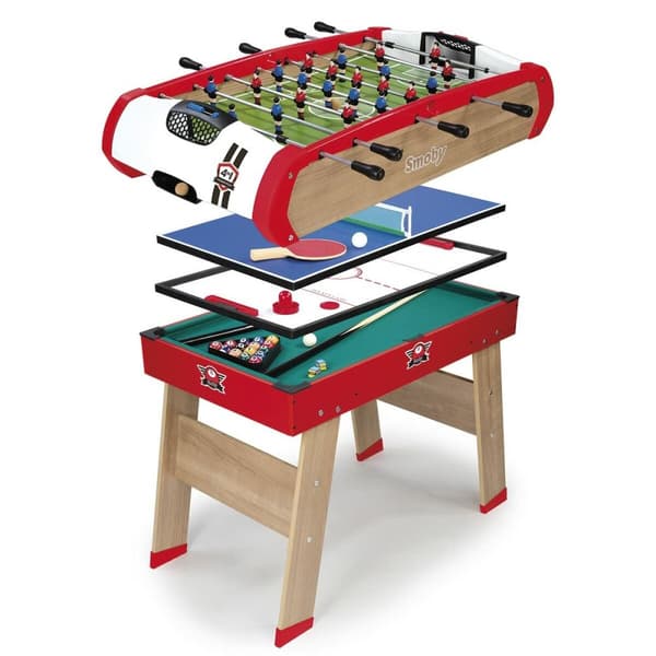 Bordfodbold Smoby Powerplay 4-i-1 87 x 120 x 90 cm