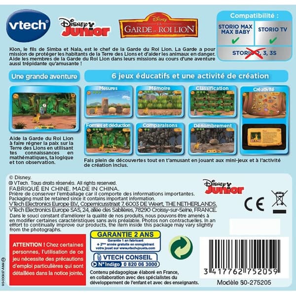 Pedagogisk Spill Vtech La garde du Roi Lion (FR)