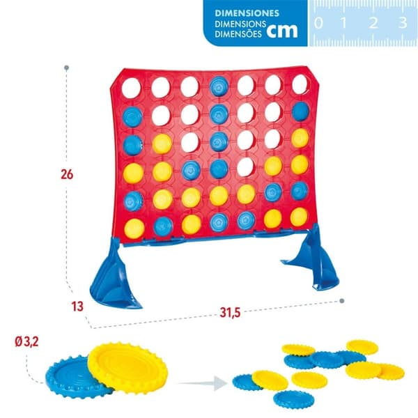 4 i Rad Colorbaby 31,5 x 26 x 13 cm (6 antal) (42 Delar)