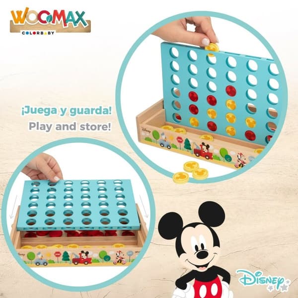 4 På Stribe Disney 25 x 16 x 15,5 cm (6 enheder) (37 Dele)