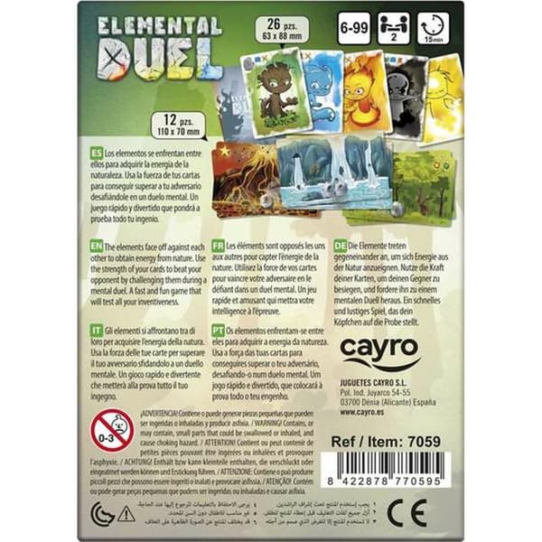 Brætspil Cayro Elemental Duel