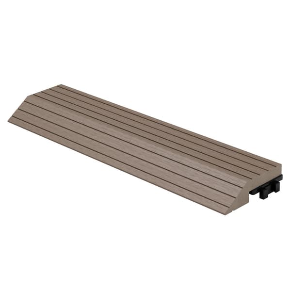 ML-Design WPC reunanauha suora tummanruskea terassilaatoille, 30x2x7,5 cm, puun näköinen, WPC-laattojen reunanauha kylkikaistale, jossa on