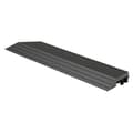 Pikkukuva 1 / 8: ML-Design WPC reunanauha kulma vasen antrasiitti terassilaatoille, 38x2x7,5 cm, puun näköinen, aaltopahvin muotoinen kulmanauha salaojituksella ja