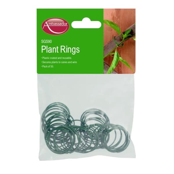 Ambassador Coated Plant Rings (Pack of 50)