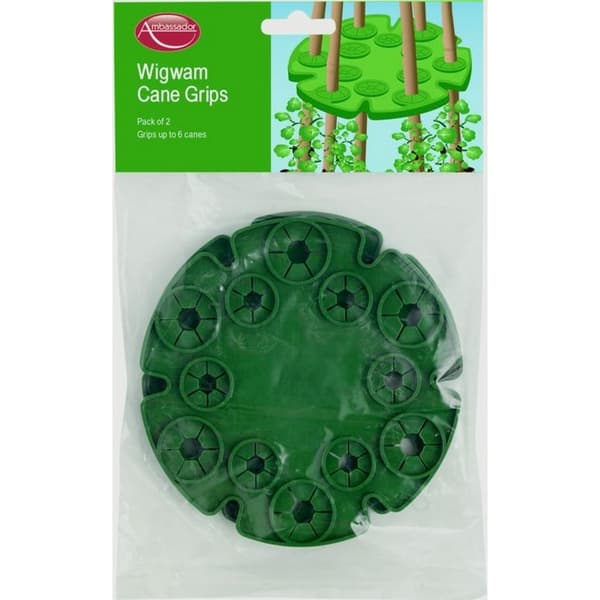 Ambassador Wigwam Cane Grips (Pack of 2) Green One Size