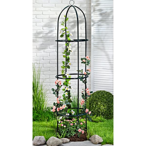 Växtstöd obelisk - 185cm hög spaljé / Rosenpelare