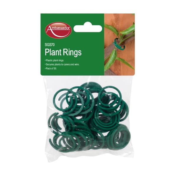 Ambassador Plant Rings (Pack of 50) Green One Size