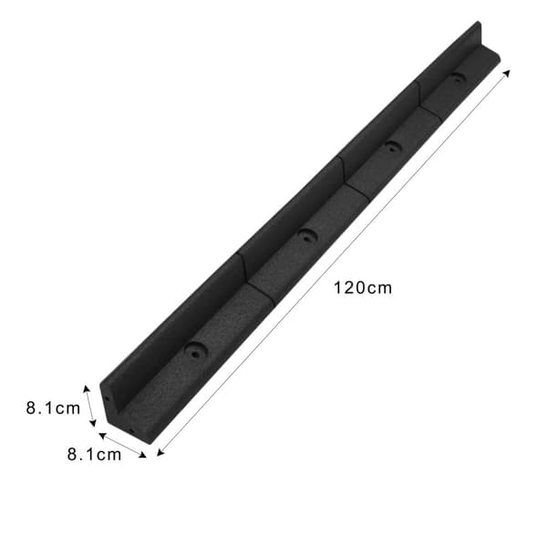 Black Flexible Lawn Edging Garden UV Resistant and Weatherproof Rubber