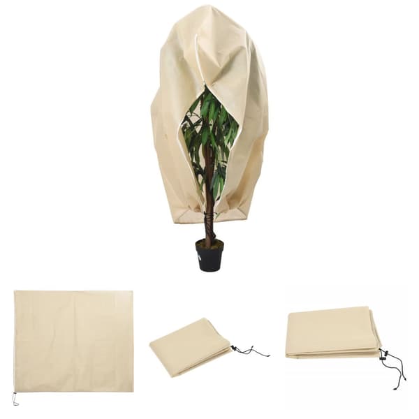 The Living Store Fiberduk med blixtlås 70 g/m² 2,36x2 m -  Tillbehör för trädgårdsskötsel